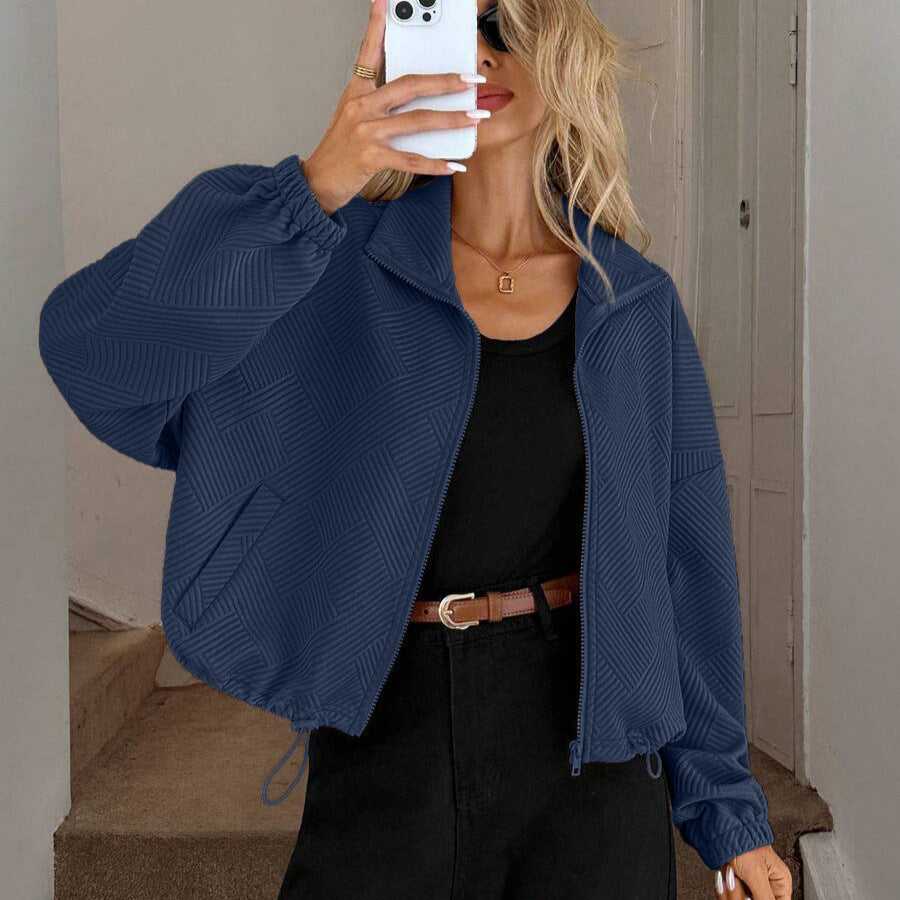 Chamarra Urbana Loose Fit con Cierre - Now & She - vista 3