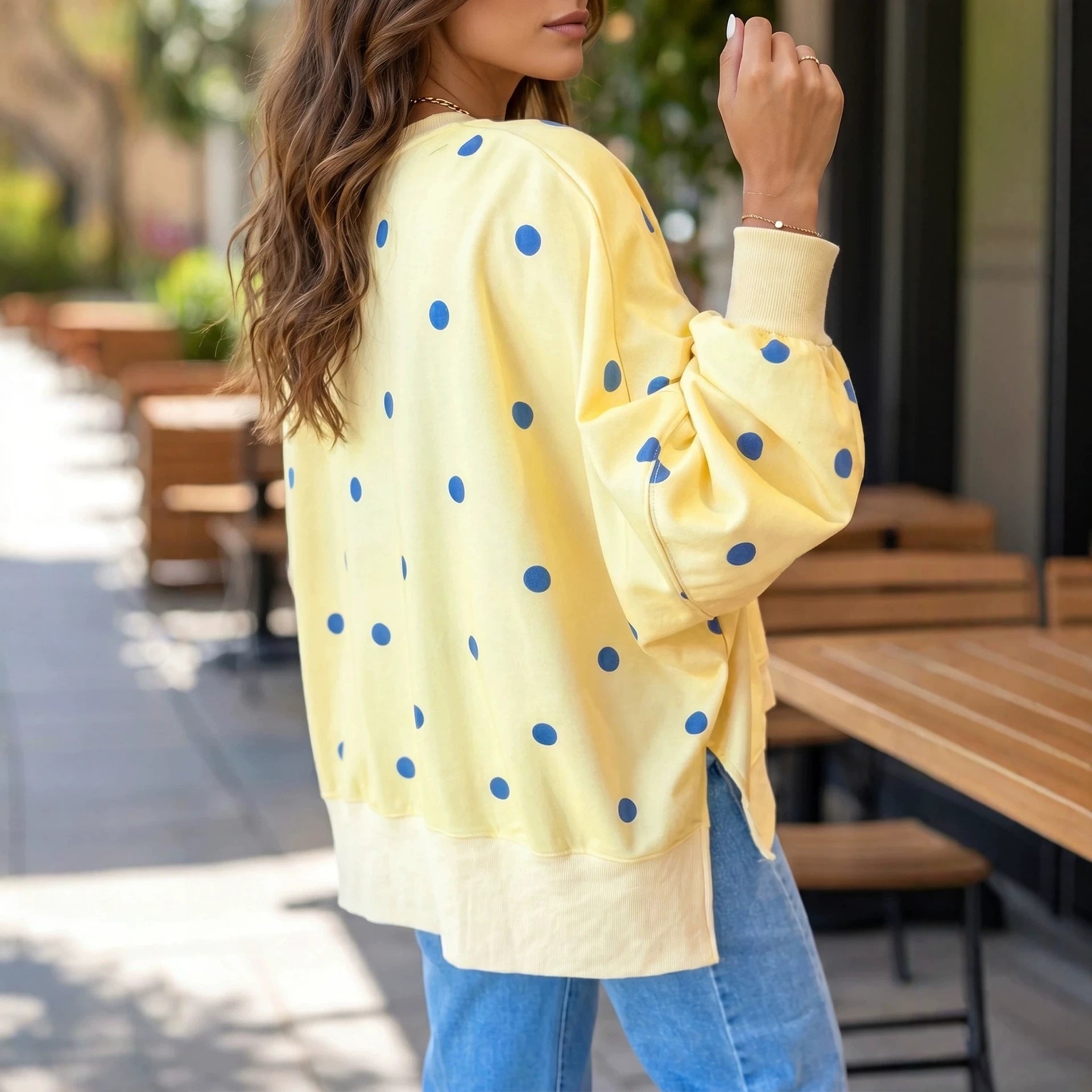 Sudadera Oversize Polka Dots - Now & She - vista 2