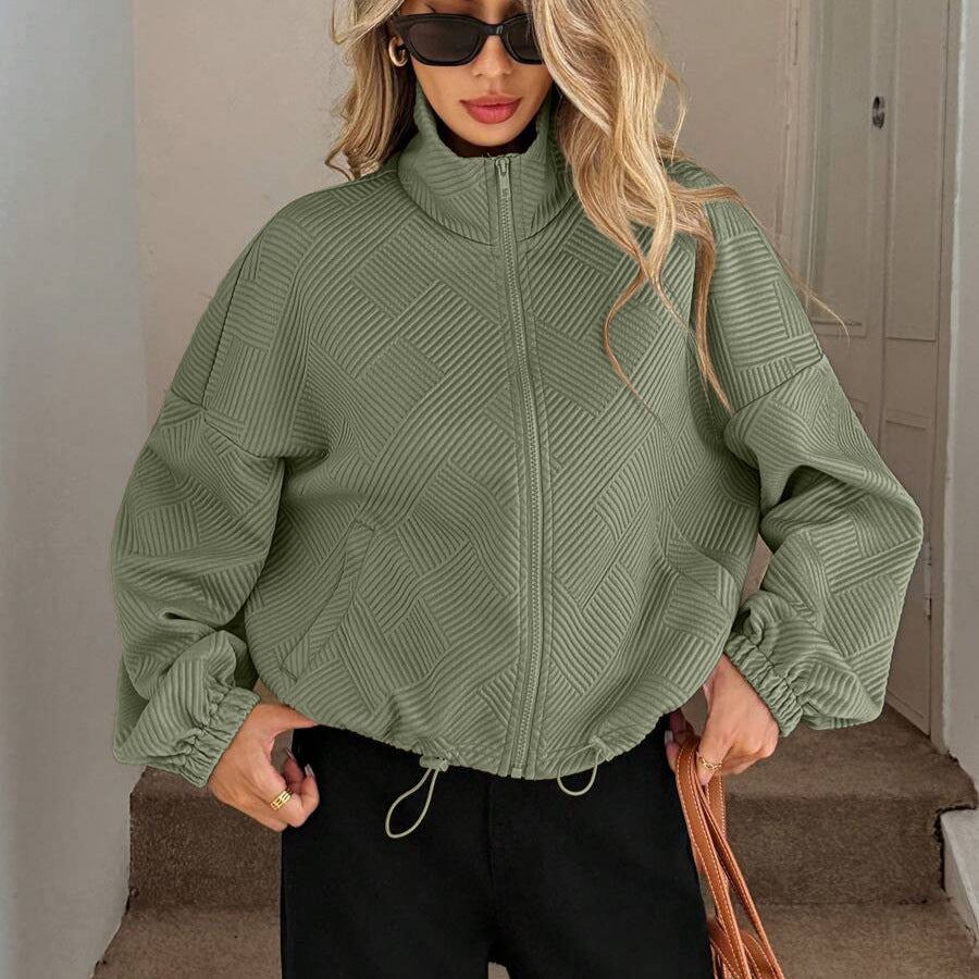 Chamarra Urbana Loose Fit con Cierre - Now & She - vista 4