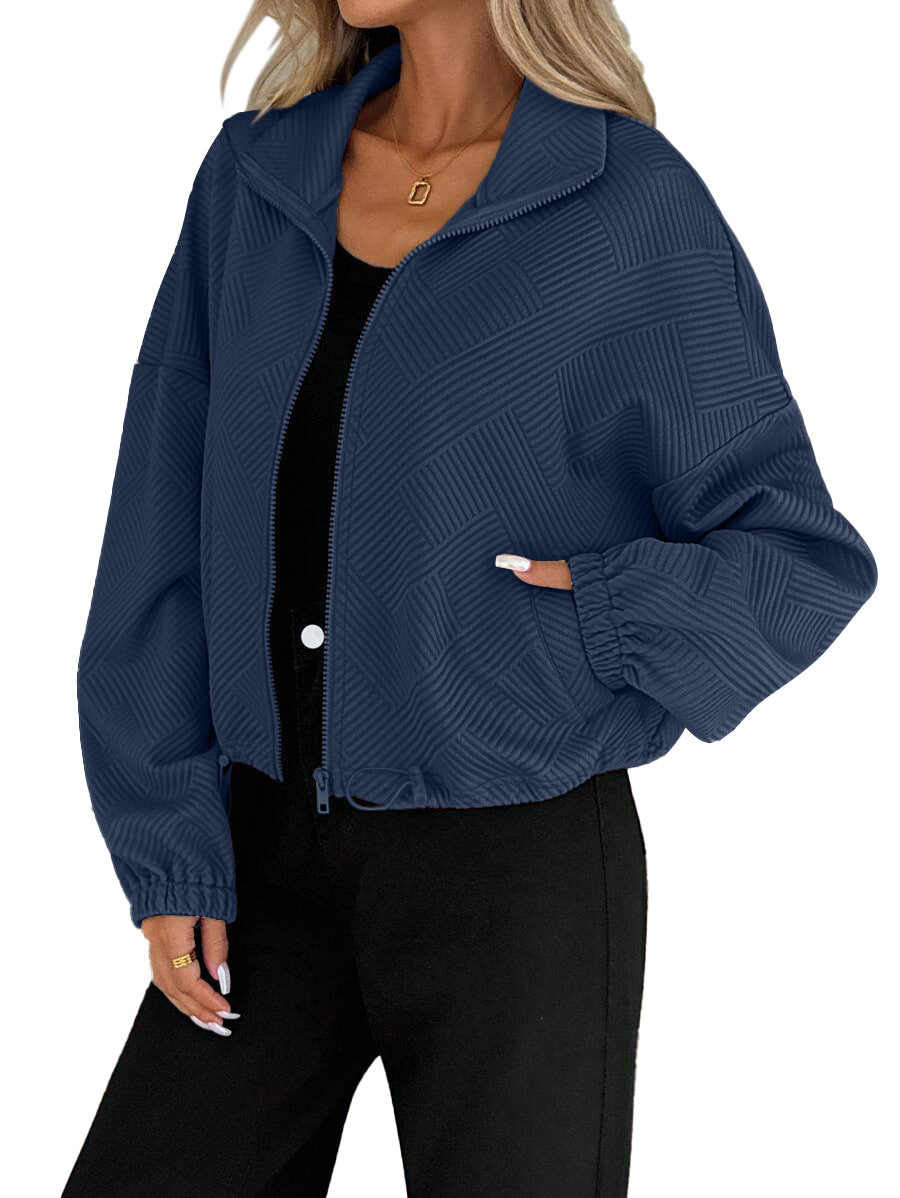 Chamarra Urbana Loose Fit con Cierre - Now & She - vista 8