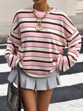 Sudadera Casual Rayas Combinadas - Now & She - vista 6