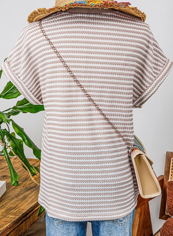 Blusa Casual Escote V con Botones - Now & She - vista 12