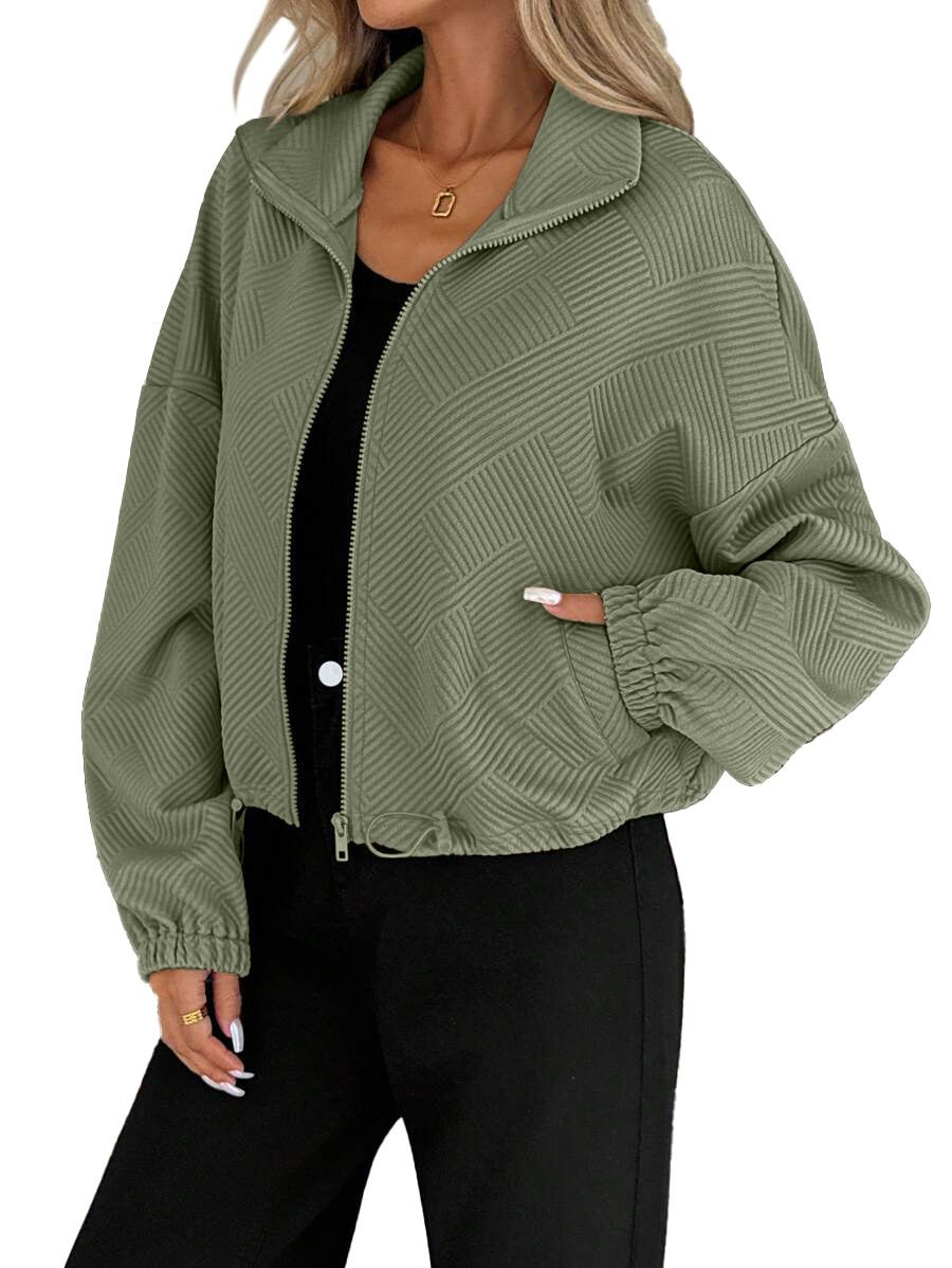 Chamarra Urbana Loose Fit con Cierre - Now & She - vista 9