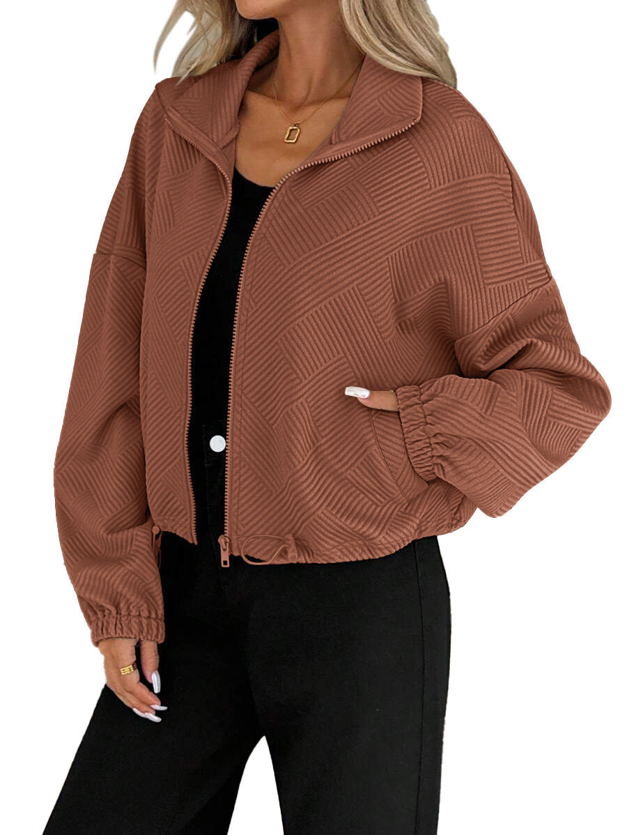 Chamarra Urbana Loose Fit con Cierre - Now & She - vista 10